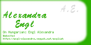 alexandra engl business card